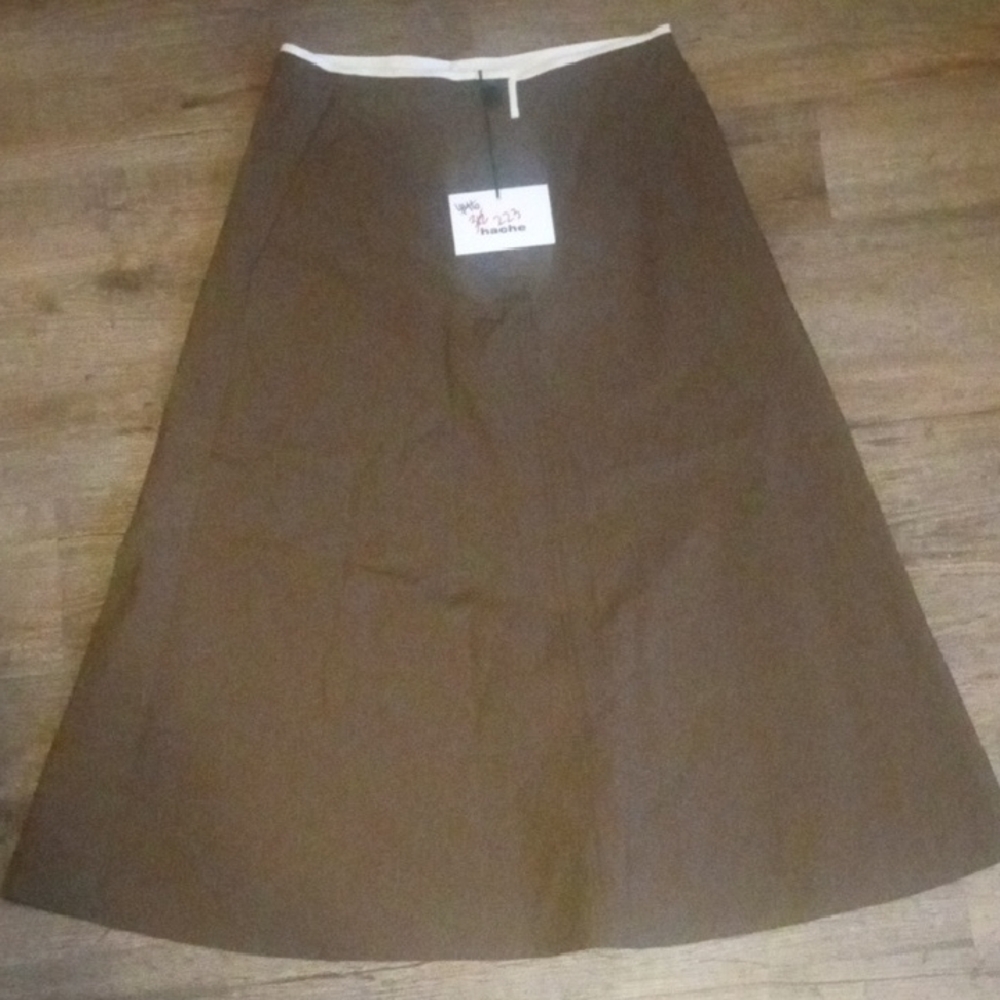 Chic Brown A-Line Skirt